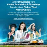 KAI Berikan Diskon Tiket 10% untuk Civitas Academica dari 18 Kampus dan Alumni dari 23 Perguruan Tinggi